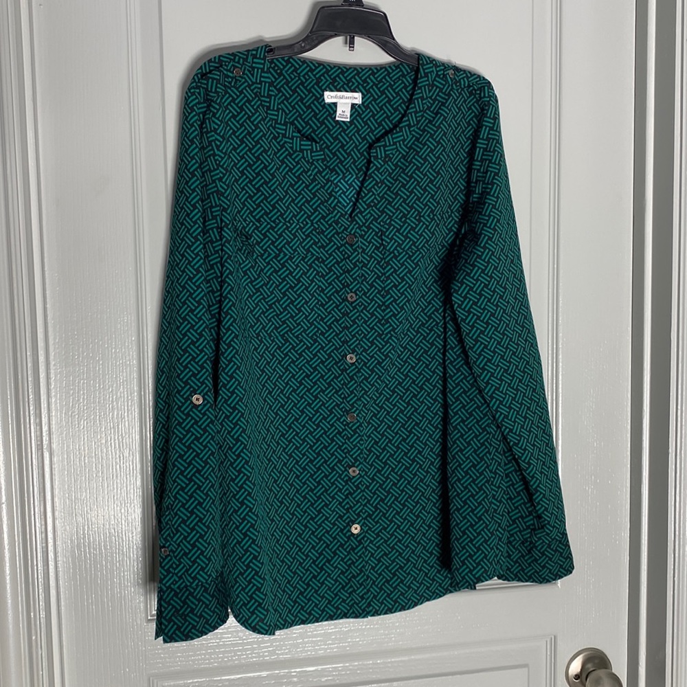 Green blouse, size M